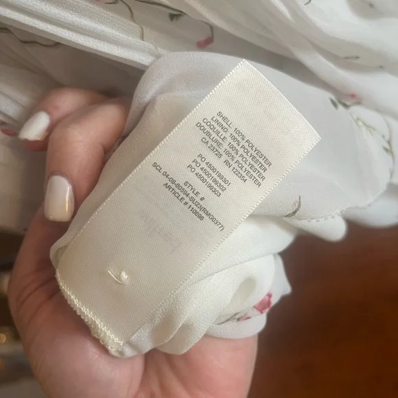 Wilfred White Floral Dress - Picture 8 of 9